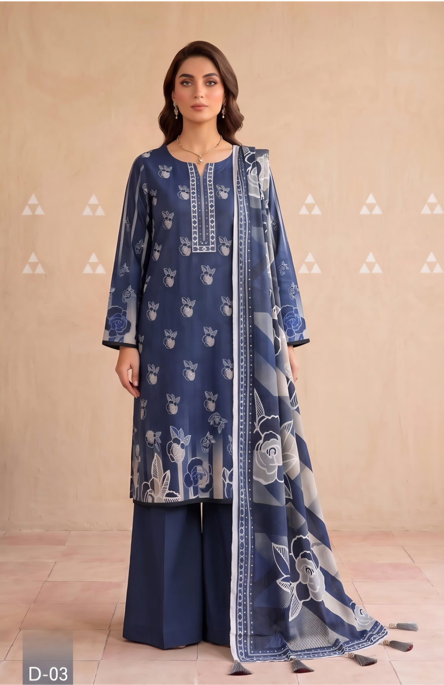 Legacy-Digital Khaddar Bold Print DZN-003
