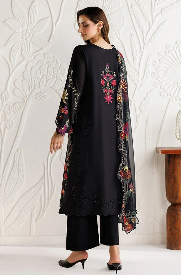 Iznik - 3PC Dhanak Embroidered Shirt With Pashmina Printed Dupatta and Trouser - BFB01041