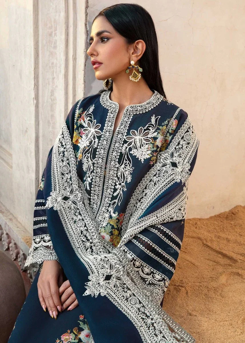 Crimson Luxury Dhanak Embroidered Collection Unstitched Marori Tales - CRWP 2B