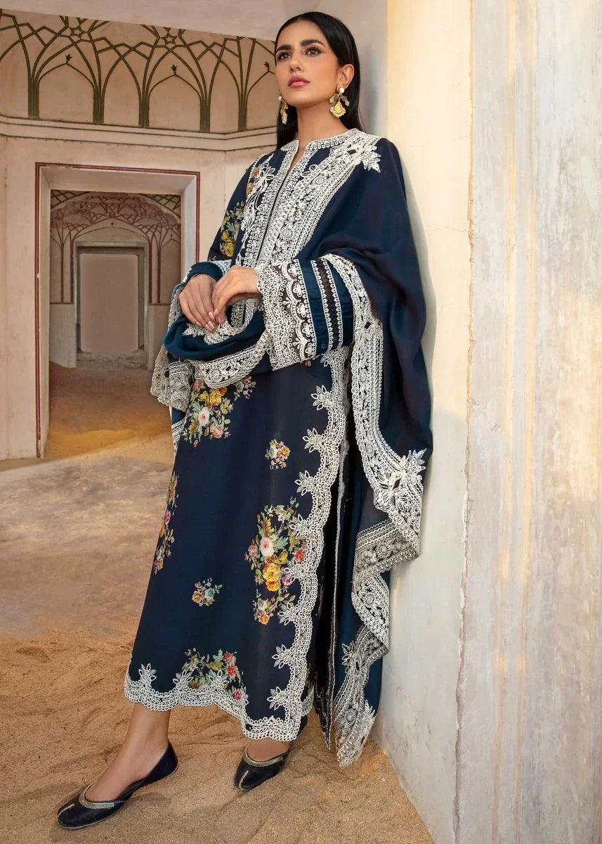 Crimson Luxury Dhanak Embroidered Collection Unstitched Marori Tales - CRWP 2B