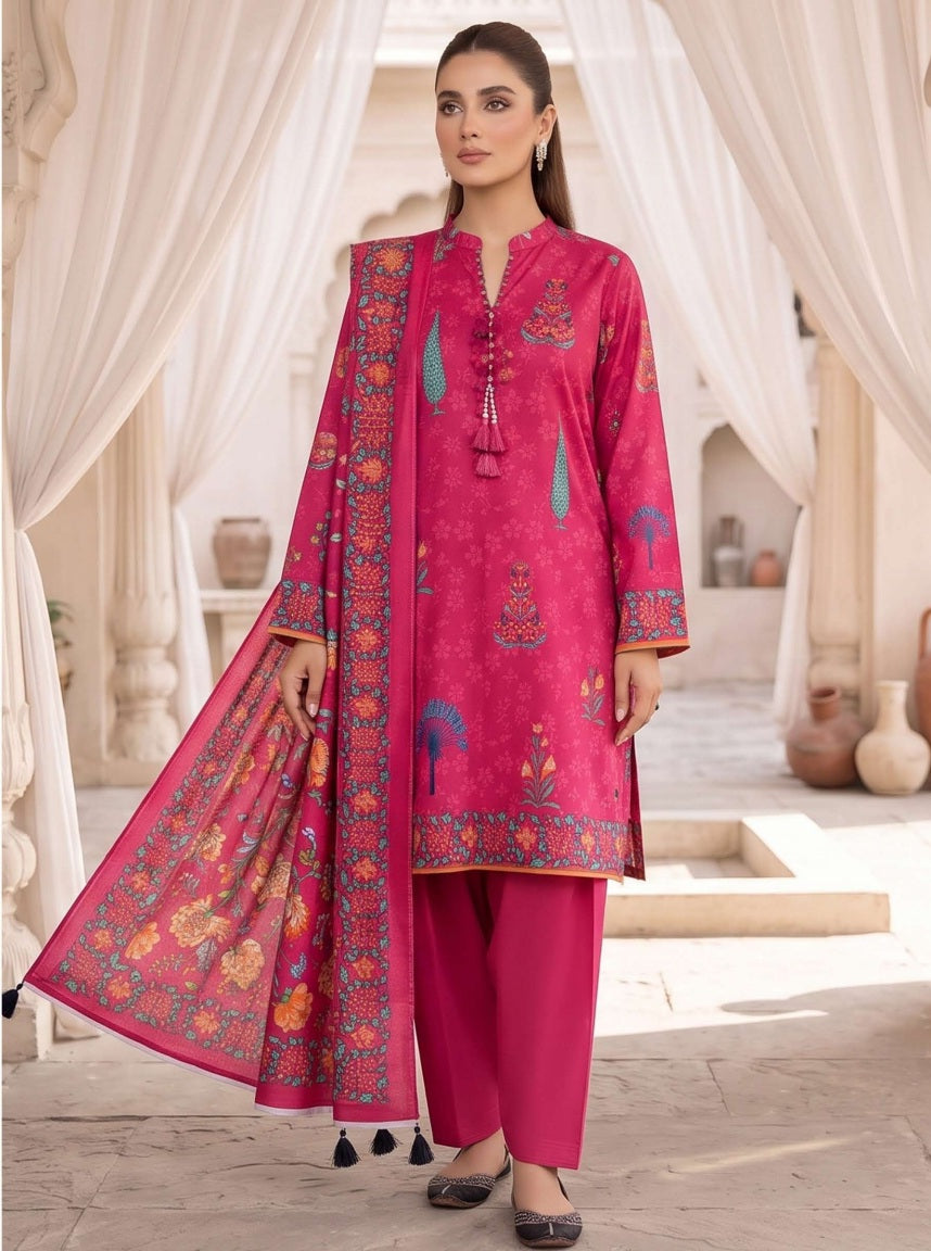 Rukh-e-Zeba Digital Khaddar Bold Print DZN-009