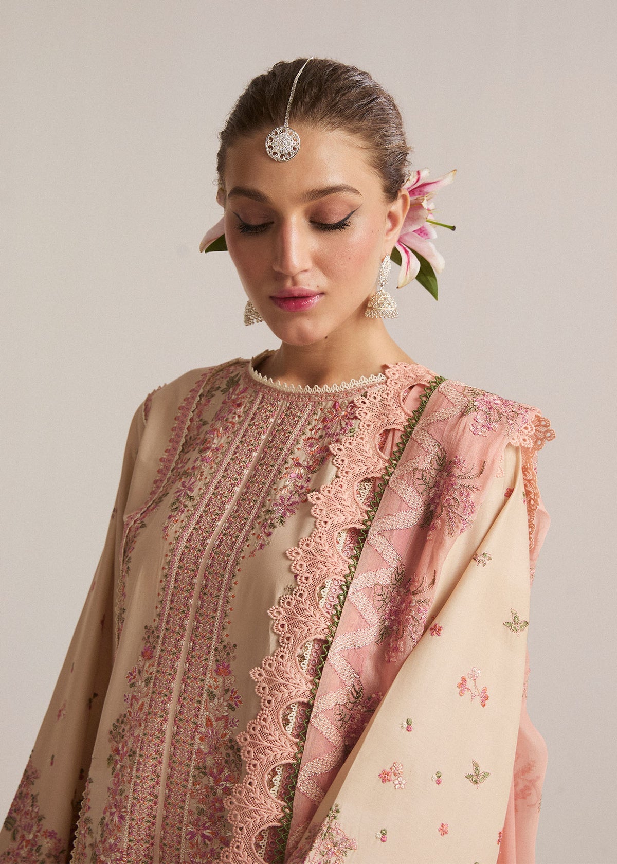 Hussain Rehar Embroidered Luxury Dhanak Unstitched 3Pc Suit D-11 STILE