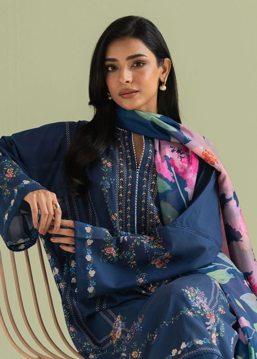 Coco by Zara Shahjahan Embroidered Suit Unstitched 3 Piece CZS25P D 3B-Ria -