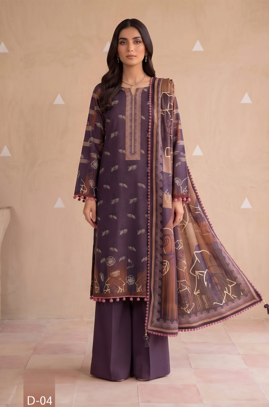 Legacy-Digital Khaddar Bold Print DZN-004