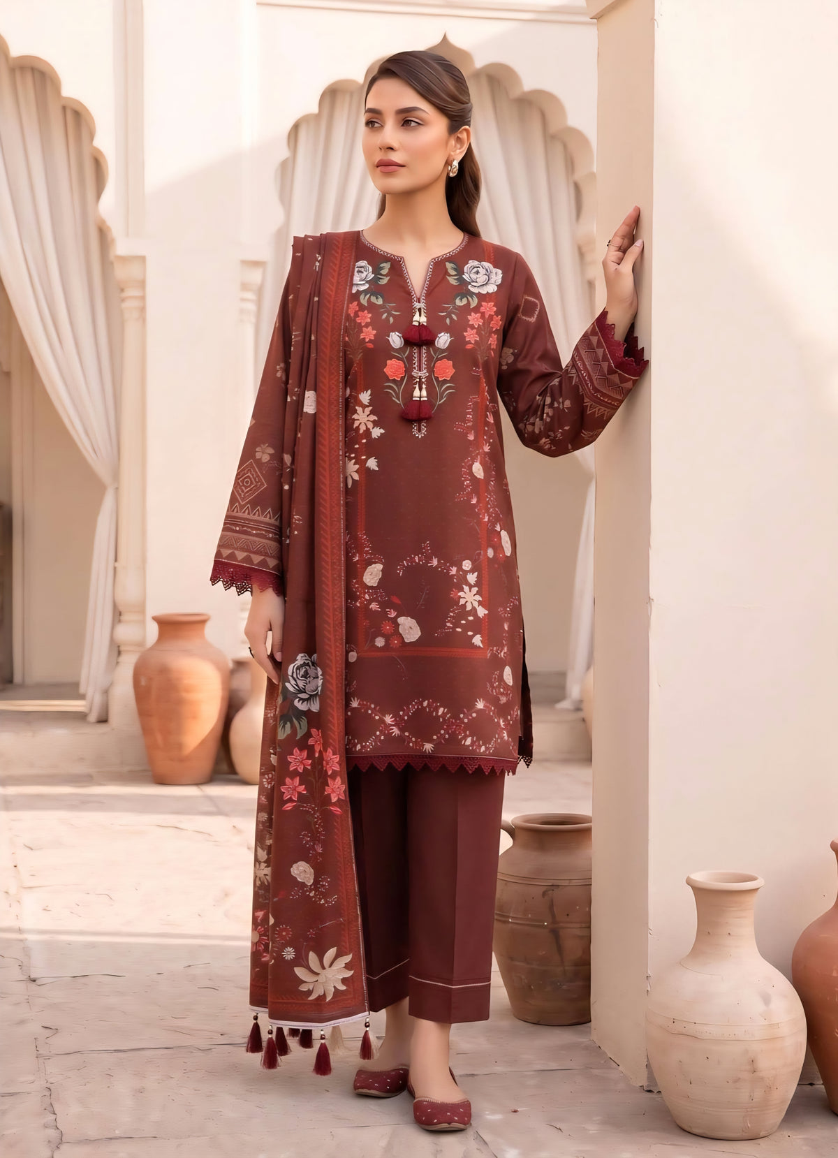 Rukh-e-Zeba Digital Khaddar Bold Print DZN-002