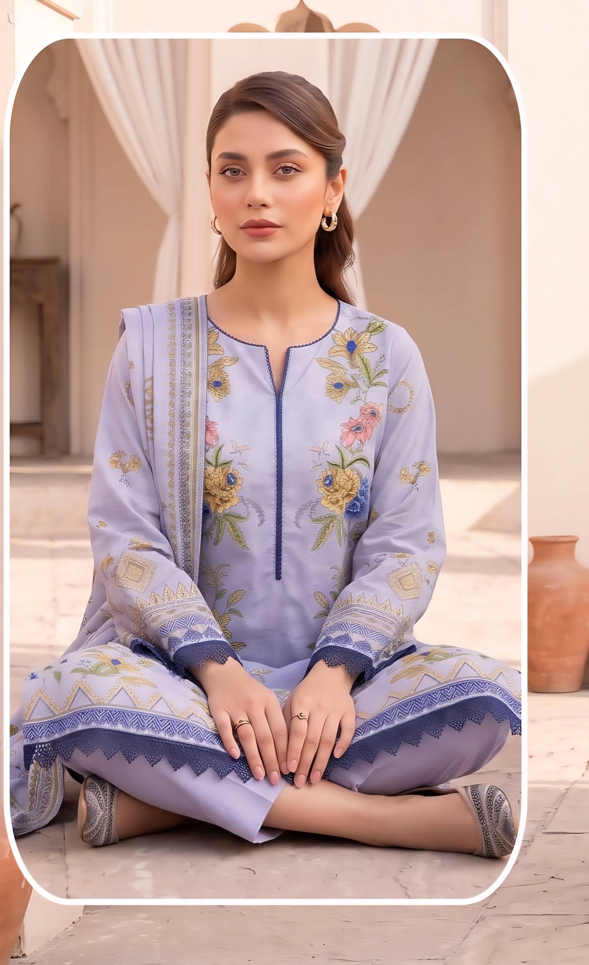 Rukh-e-Zeba Digital Khaddar Bold Print DZN-003