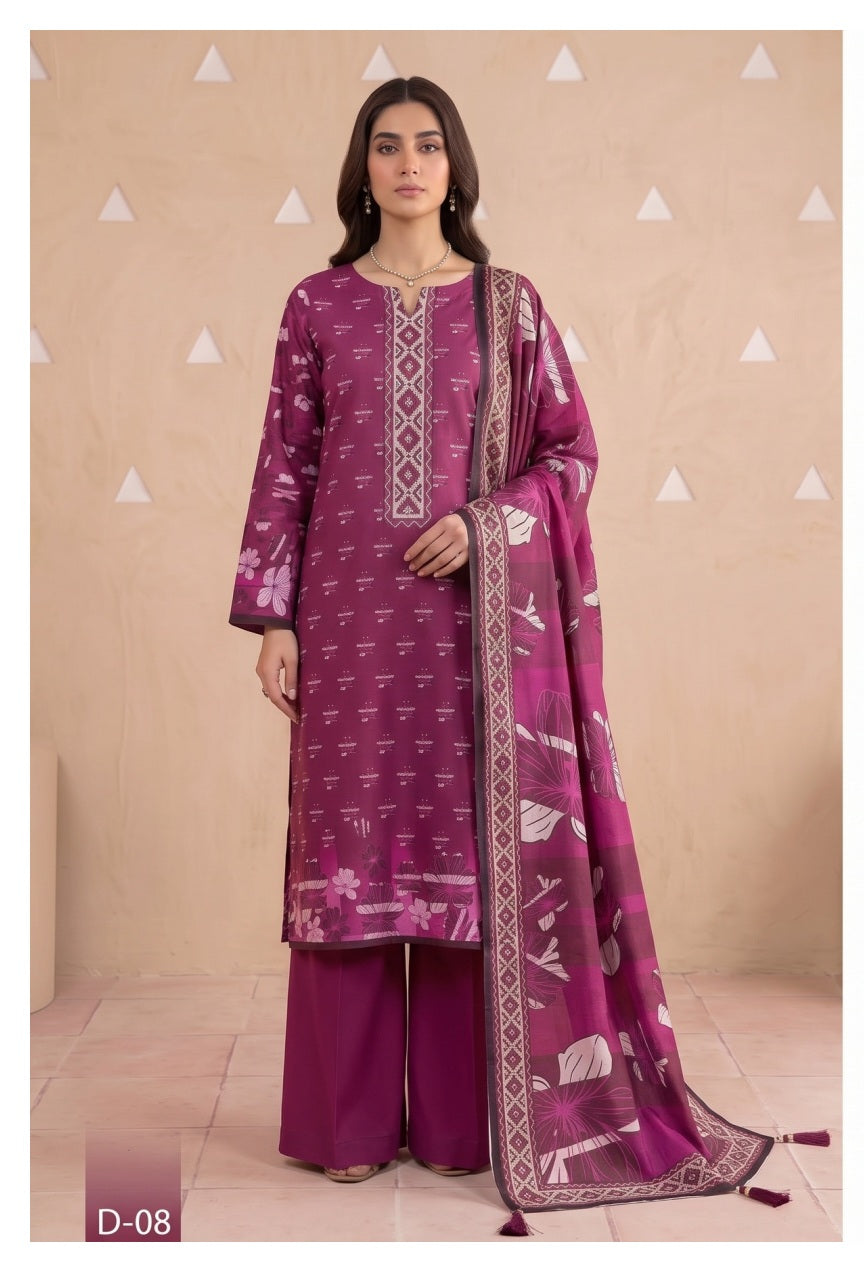 Legacy-Digital Khaddar Bold Print DZN-007