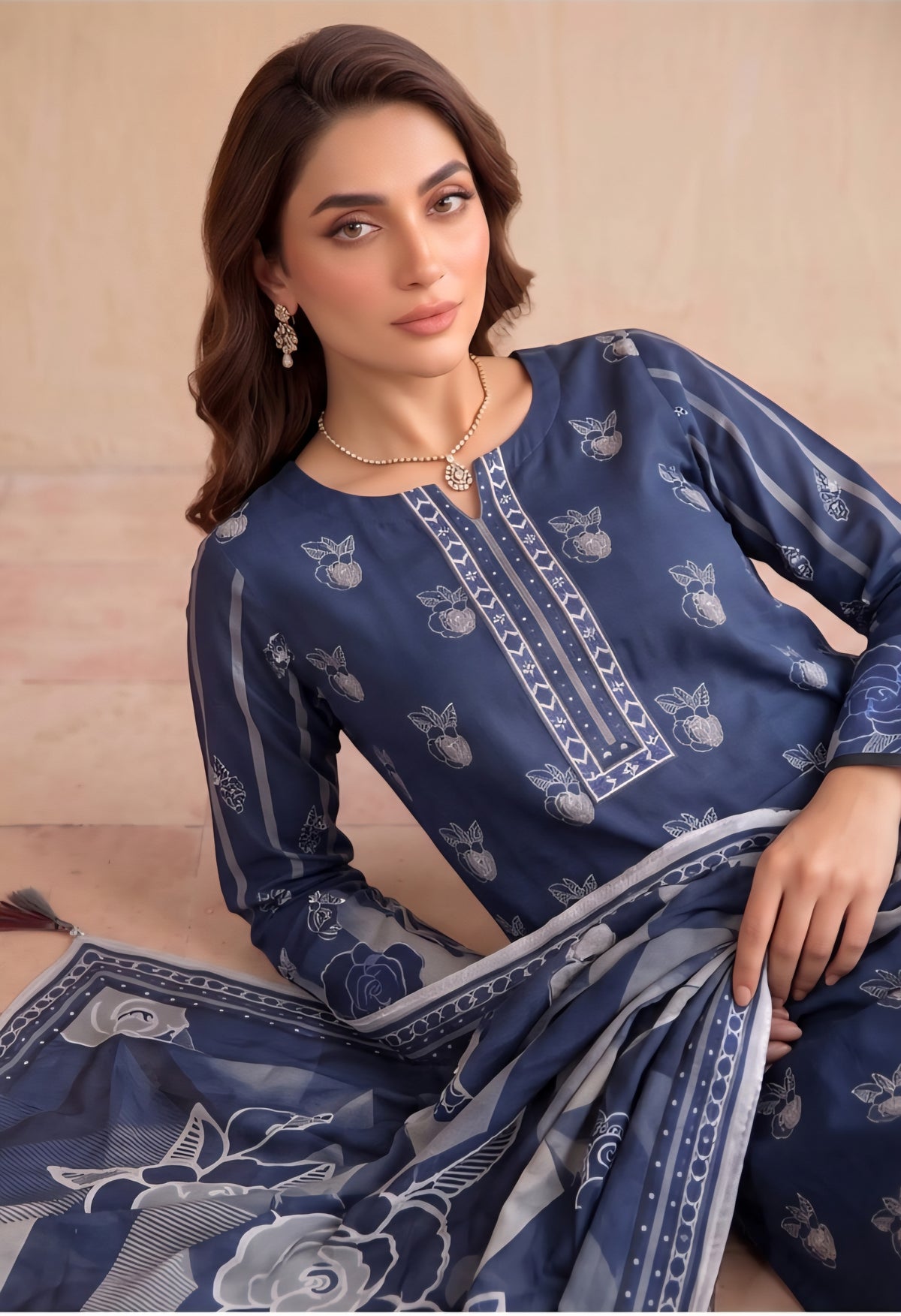 Legacy-Digital Khaddar Bold Print DZN-003
