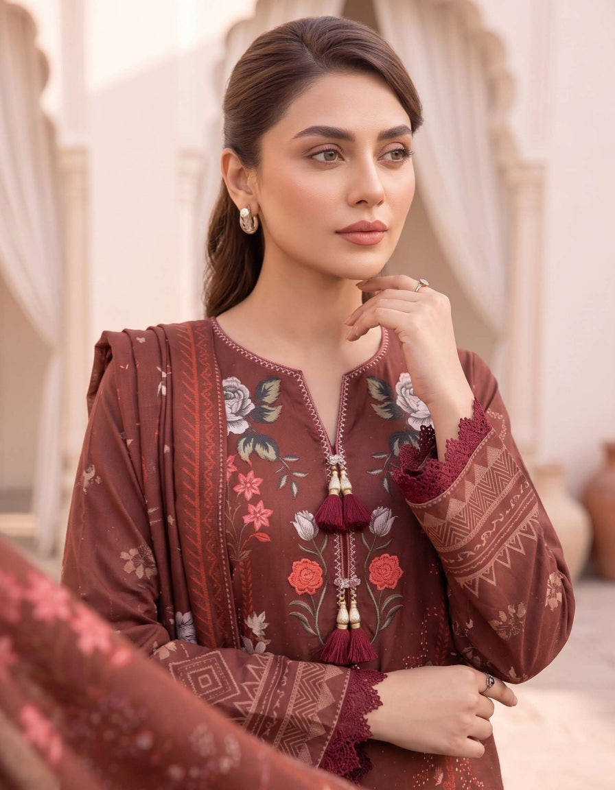 Rukh-e-Zeba Digital Khaddar Bold Print DZN-002