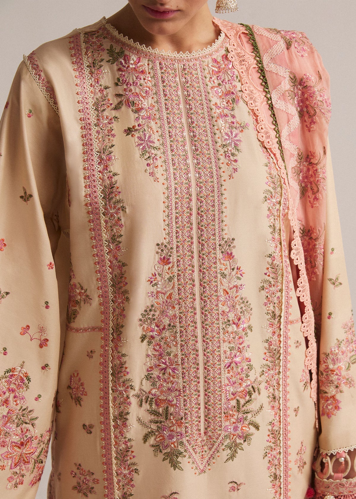 Hussain Rehar Embroidered Luxury Dhanak Unstitched 3Pc Suit D-11 STILE