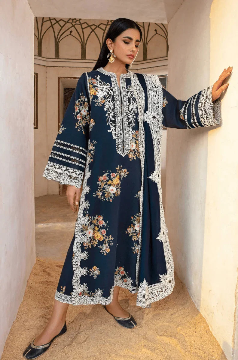 Crimson Luxury Dhanak Embroidered Collection Unstitched Marori Tales - CRWP 2B