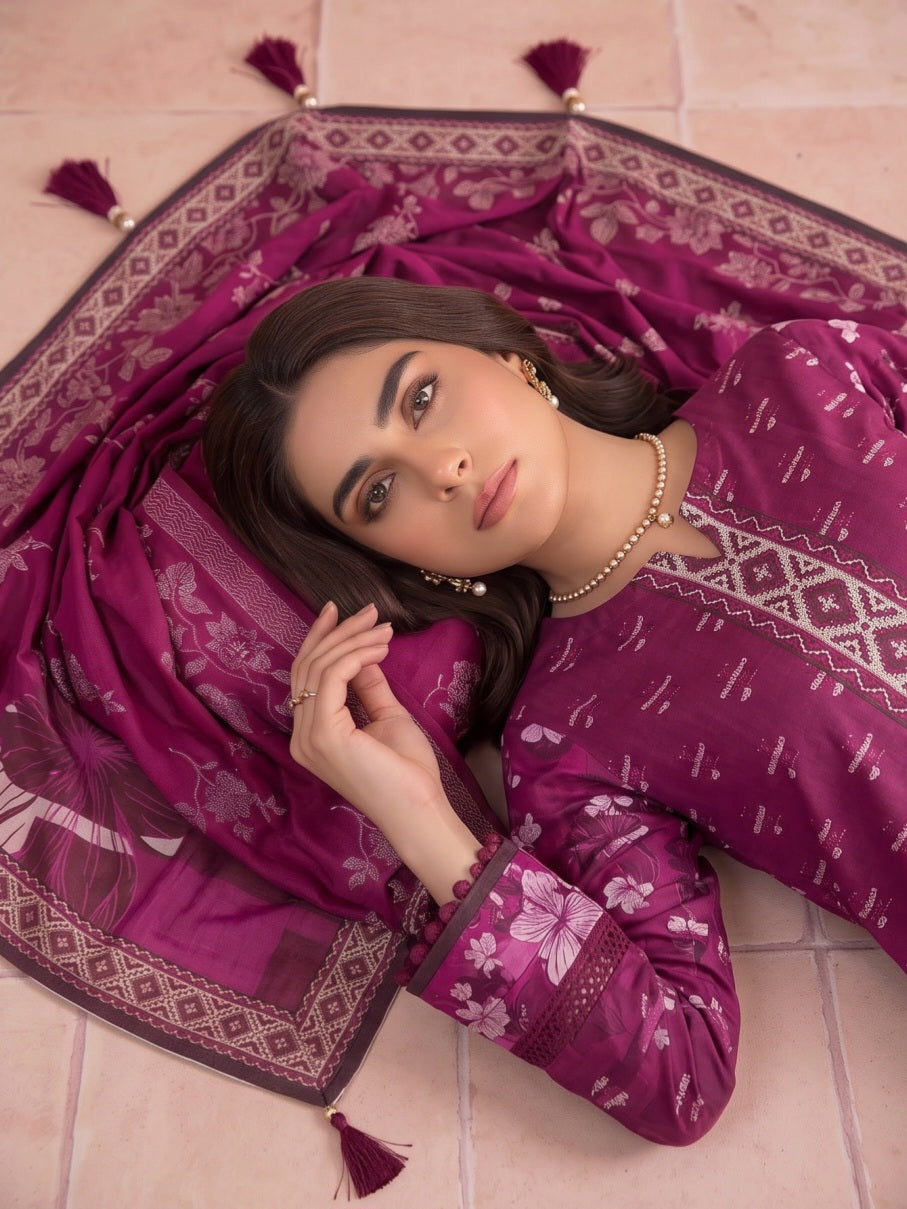 Legacy-Digital Khaddar Bold Print DZN-007