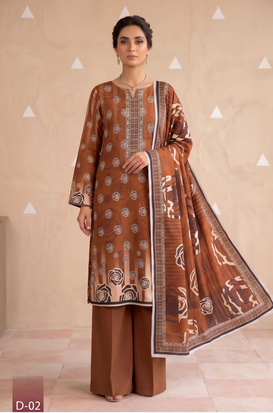Legacy-Digital Khaddar Bold Print DZN-002