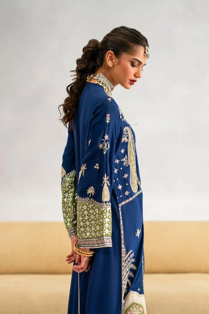 ETHNC E-622 SILK KAFTAN 2PC